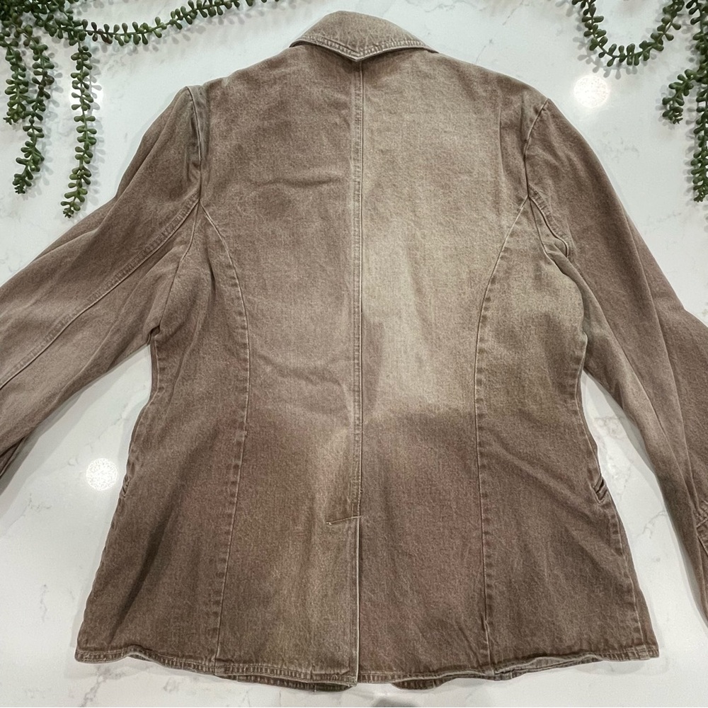 Vintage Newport News Jeanology Collection Nutmeg Denim Jean Jacket - Picture 3 of 8